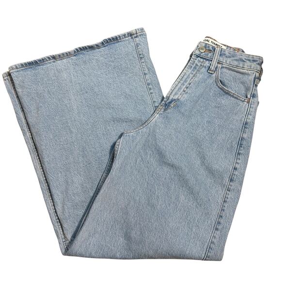 Social Tourist Jeans Sz 24 Ultra High Rise Y2K Baggy Wide Leg Denim Abercrombie - Picture 5 of 6
